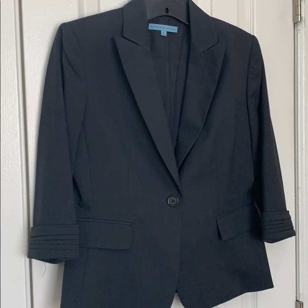 Antonio Melani Pant Suit set.  Dark gray
